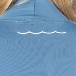 Gul Womens Recore Short Sleeve UV Rashguard -Diving Gear Shop 202320Gul20Womens20Recore20Short20Sleeve20Rashguard20Rg0330 B920Blue20Grey20Close20Up2011.2000x2000