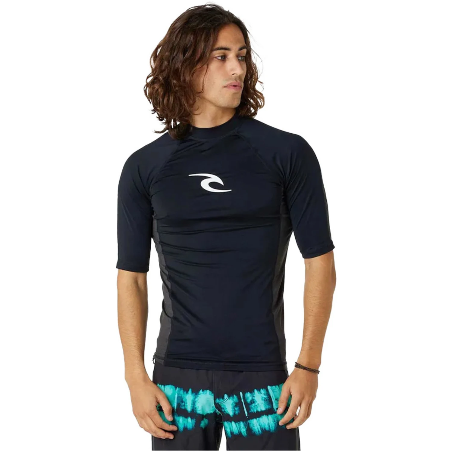 Rip Curl Mens Waves UPF Performance Short Sleeve Rash Vest 1 Rip Curl Mens Waves UPF Performance Short Sleeve Rash Vest