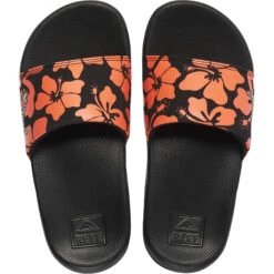 Reef Kids One Slider Flip Flops -Diving Gear Shop 42628 CJ2063 KIDS20ONE20SLIDE HIBISCUS20CORAL T.2000x2000