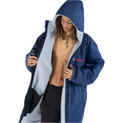 Advance Long Sleeve Change Robe V3 12 Advance Long Sleeve Change Robe V3 -Diving Gear Shop 44394 202320Dryrobe20Advance20Long20Sleeve20Changing20Robe20Poncho20DALSV320 20Navy20Blue2020Grey20front203.2000x2000