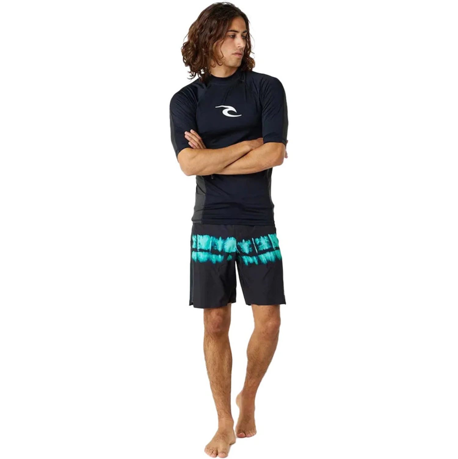 Rip Curl Mens Waves UPF Performance Short Sleeve Rash Vest 3 Rip Curl Mens Waves UPF Performance Short Sleeve Rash Vest - Image 3