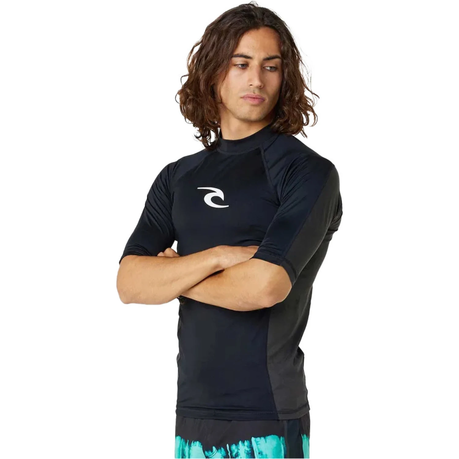 Rip Curl Mens Waves UPF Performance Short Sleeve Rash Vest 4 Rip Curl Mens Waves UPF Performance Short Sleeve Rash Vest - Image 4