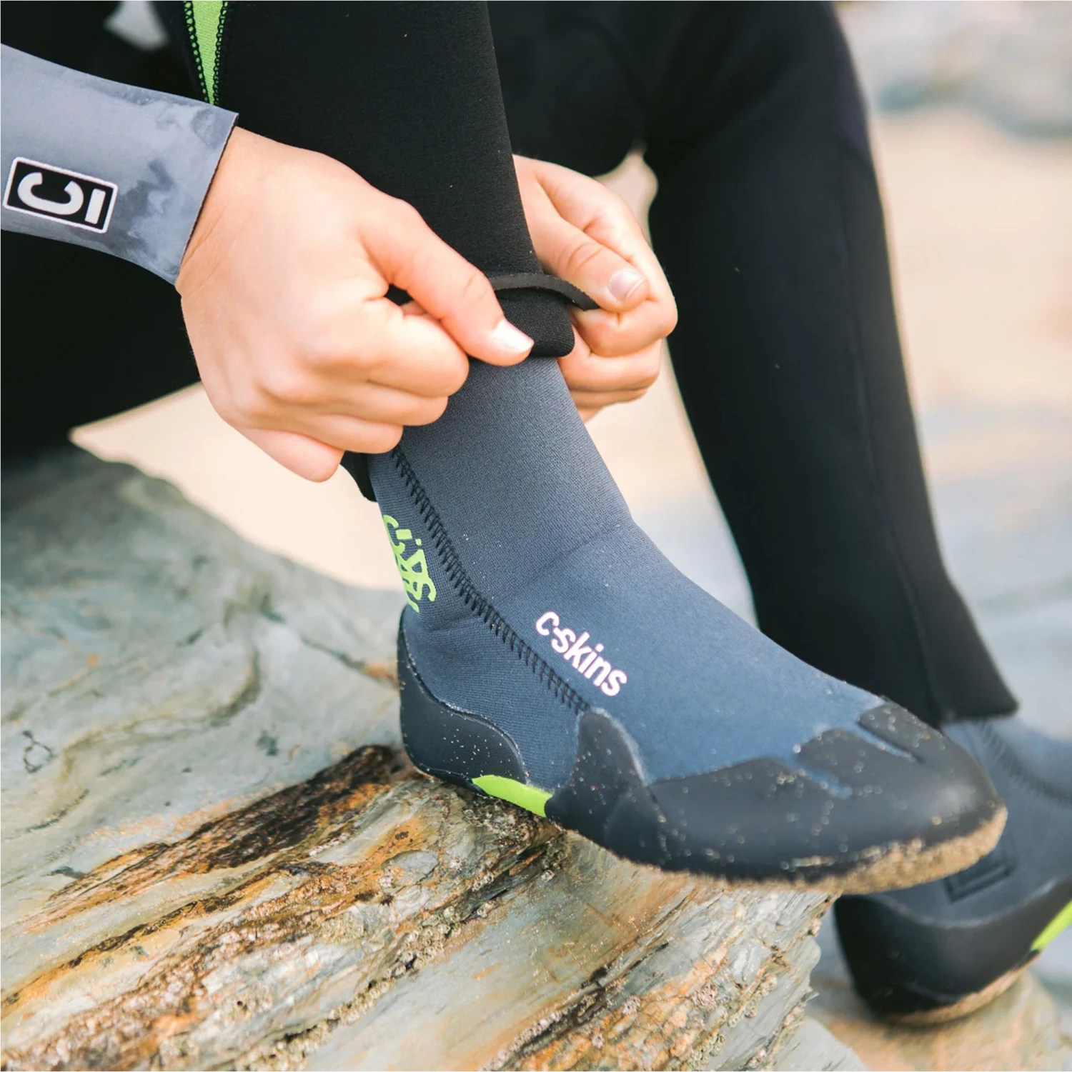 Junior Legend 5mm Zipped Round Toe Wetsuit Boots 9 Junior Legend 5mm Zipped Round Toe Wetsuit Boots - Image 9