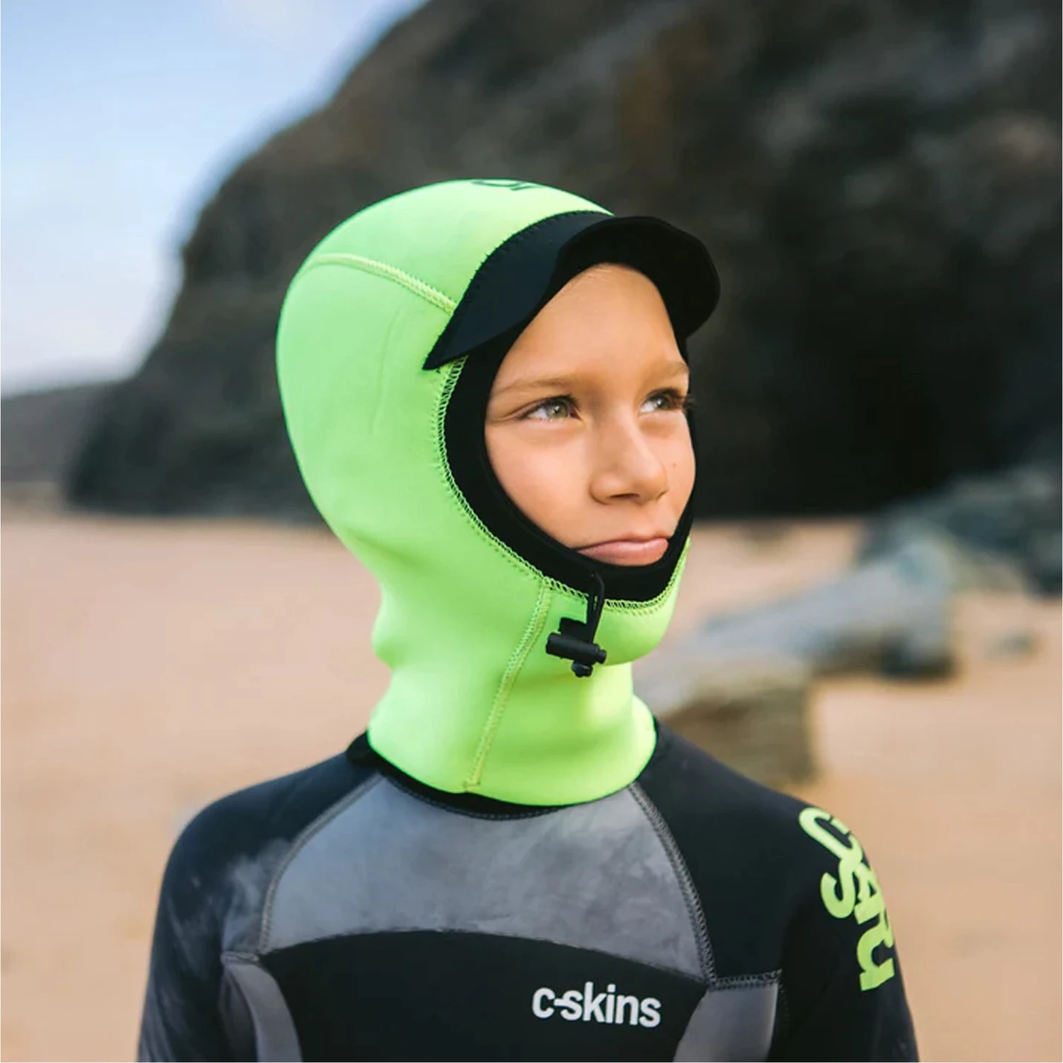 Junior Wired 2mm Neoprene Wetsuit Hood 2 Junior Wired 2mm Neoprene Wetsuit Hood - Image 2