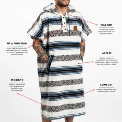 Slowtide Oso Hooded Towel Change Robe / Poncho -Diving Gear Shop 45971 202320Slowtide20Oso20Hooded20Towel20Change20Robe20Poncho20ST3220 20White204.2000x2000