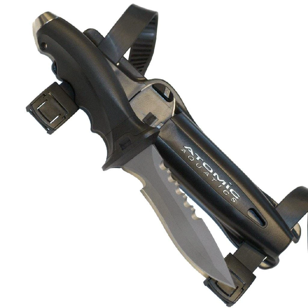 Atomic Ti6 Titanium Dive Knife With Sharp Blade 1 Atomic Ti6 Titanium Dive Knife With Sharp Blade