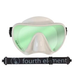 Fourth Element Scout Mask - White -Diving Gear Shop Fourth Element Scout Mask White Contrast 3