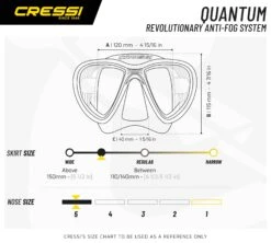 Cressi Quantum Mask -Diving Gear Shop Masks Quantum Size Chart WEB 4e54da8e 24e5 49c4 85a9 a8f69d4c3e2a