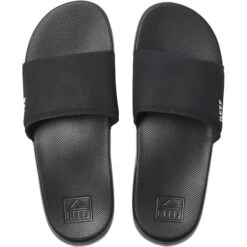 Reef One Slider Flip Flops -Diving Gear Shop Reef One Slide Flip Flops RF0A3OND Black.top .2000x2000