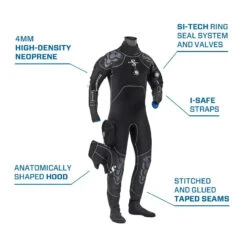 Scubapro Everdry 4 Men's Drysuit -Diving Gear Shop SP 60853X00 Everdry 4mm info 03