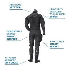 Scubapro Everdry 4 Men's Drysuit -Diving Gear Shop SP 60853X00 Everdry 4mm info 04