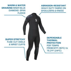 Scubapro Everflex Yulex 3/2 Men's Wetsuit -Diving Gear Shop SP 63766X00 Yulex Steamer M 3 2MM Info 1