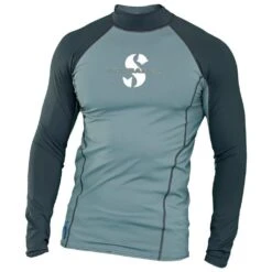 Scubapro T-Flex Long Sleeve Men's Rash Guard -Diving Gear Shop Scubapro T Flex Long Sleeve Men s Rash Guard graphite
