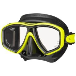 TUSA Freedom Ceos Mask -Diving Gear Shop Tusa Freedom Ceos Mask black flash yellow
