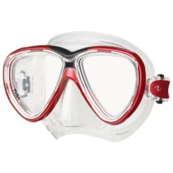 TUSA Freedom One Mask -Diving Gear Shop Tusa Freedom One Mask metallic dark red