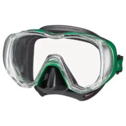 TUSA Freedom Tri-Quest Mask -Diving Gear Shop Tusa Freedom Tri Quest Mask black energy green