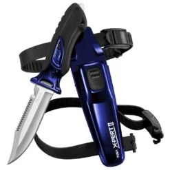 Tusa X-Pert II Dive Knife -Diving Gear Shop Tusa X Pert II Dive Knife blue point