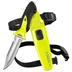Tusa X-Pert II Dive Knife -Diving Gear Shop Tusa X Pert II Dive Knife yellow point