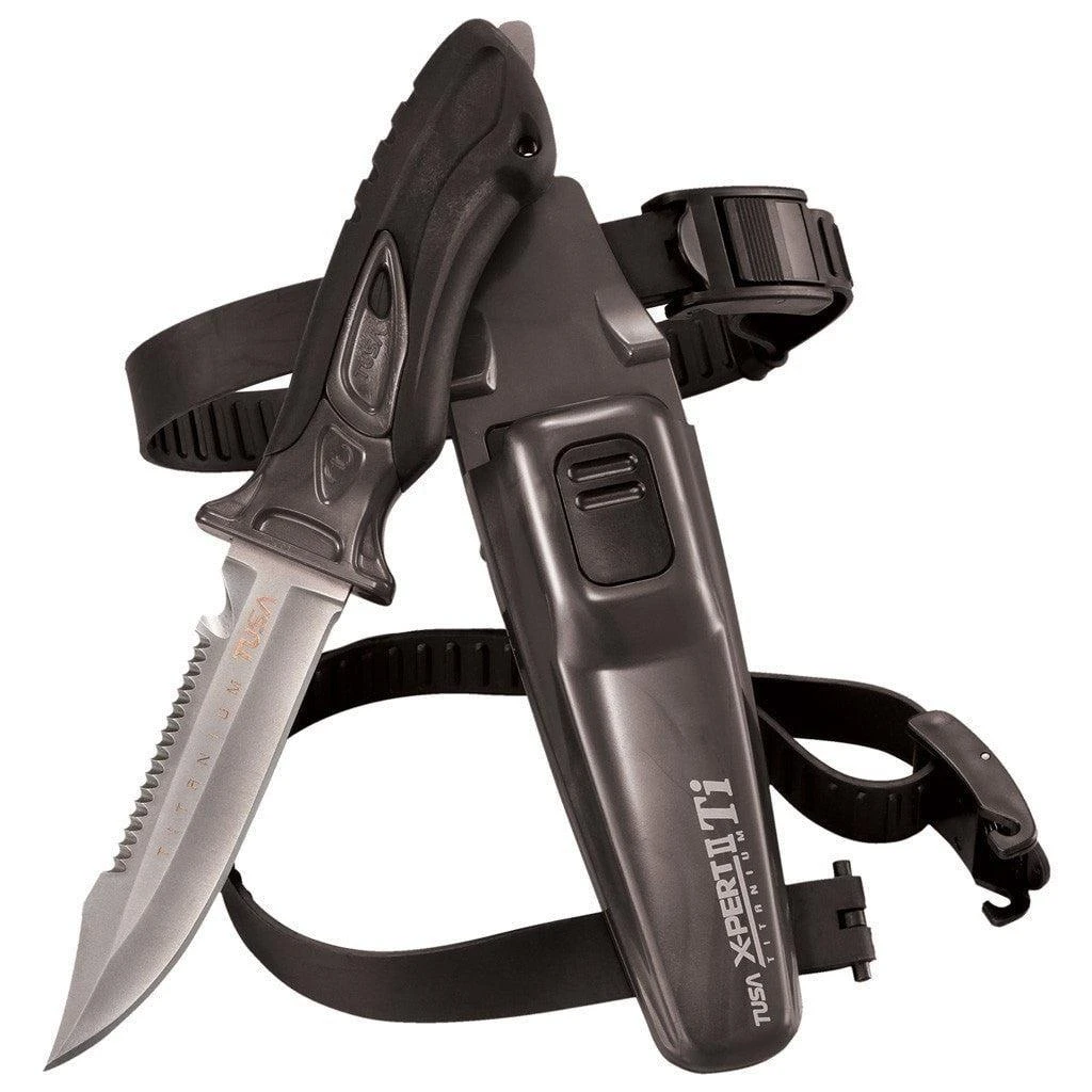 Tusa X-Pert II Ti (Titanium) Dive Knife 2 Tusa X-Pert II Ti (Titanium) Dive Knife - Image 2