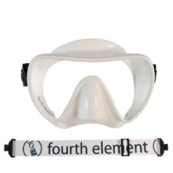 Fourth Element Scout Mask - White -Diving Gear Shop fourth element scout mask white clarity 2