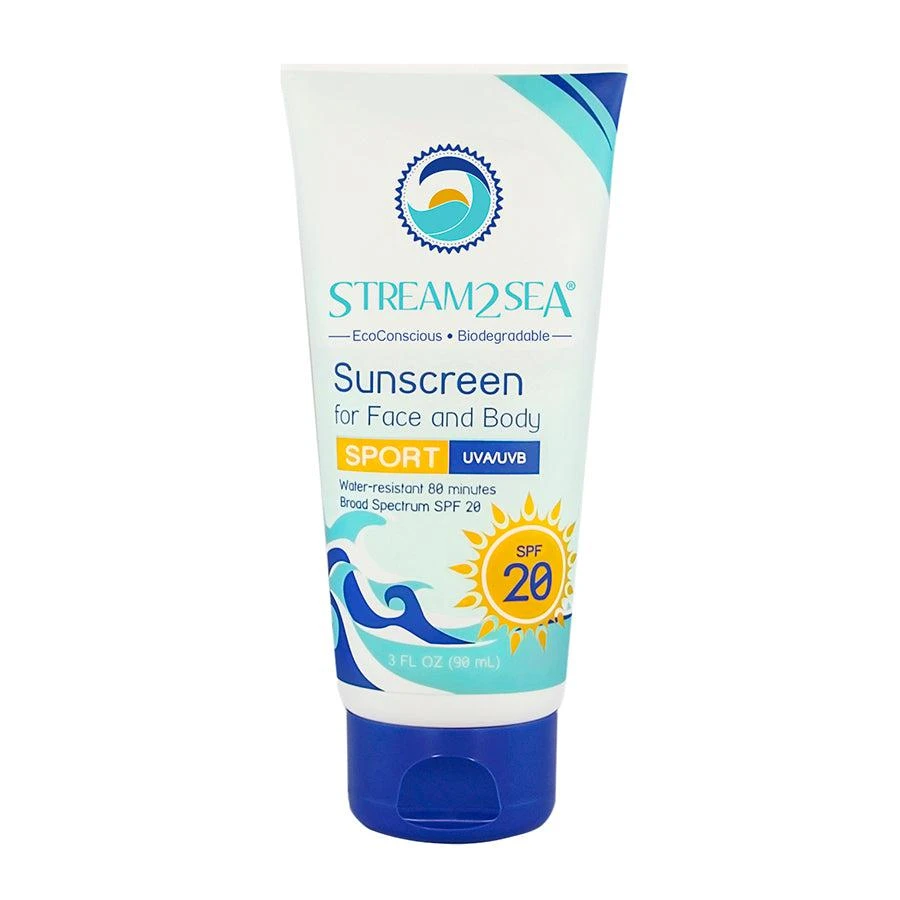 Stream2Sea Sunscreen For Face And Body Sport - SPF 20 3oz (85ml) 1 Stream2Sea Sunscreen For Face And Body Sport - SPF 20 3oz (85ml)