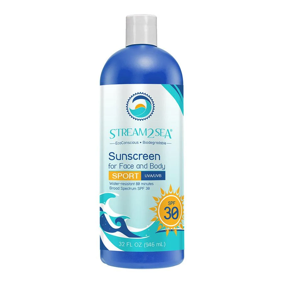 Stream2Sea Sunscreen For Body Sport - SPF30 32oz (909.2ml) 1 Stream2Sea Sunscreen For Body Sport - SPF30 32oz (909.2ml)