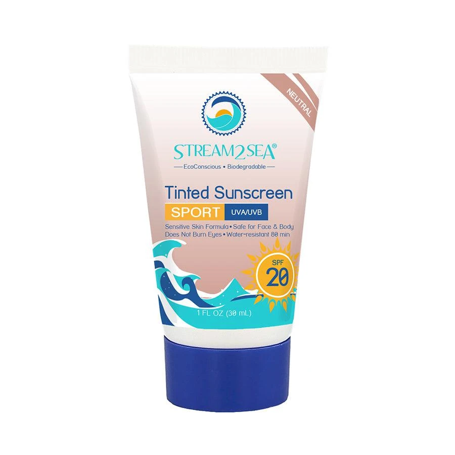 Stream2Sea Eco Tinted Sunscreen For Body Sport - SPF 30 1oz (28.5ml) 1 Stream2Sea Eco Tinted Sunscreen For Body Sport - SPF 30 1oz (28.5ml)