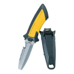 Tusa Imprex Mini Dive Knife -Diving Gear Shop tusa mini knife yellow blunt